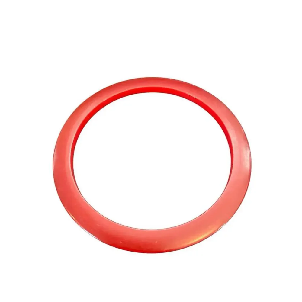 FOUR Vintage Bakelite Red Stackable Spacer Bangle Bracelets Cherry Red Art Deco - Picture 9 of 13